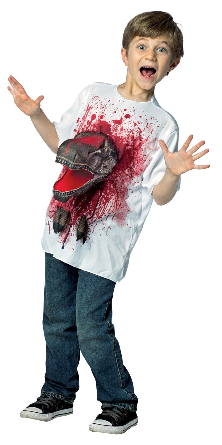 T-Rex costume, Tyrannasaurus Rex, kids exploding shirt costume cosplay ...