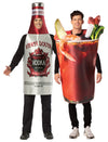 Spicy Tomato Juice Cocktail & Vodka Couple Halloween Costume, Adult One Size