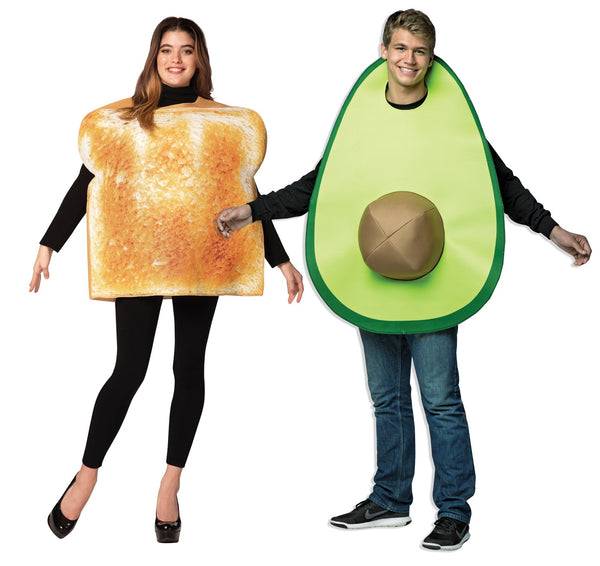 Toast & Avocado Couples Halloween Costume, Adult One Size