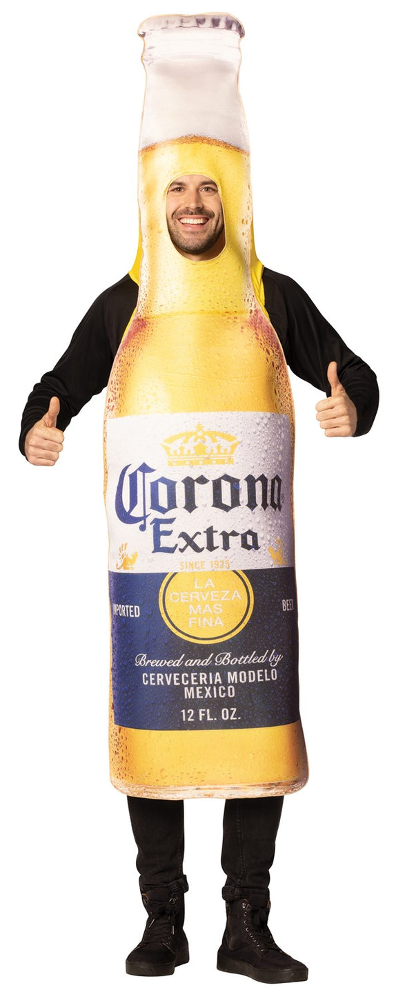 Corona Extra Beer Bottle Halloween Costume, Adult One Size