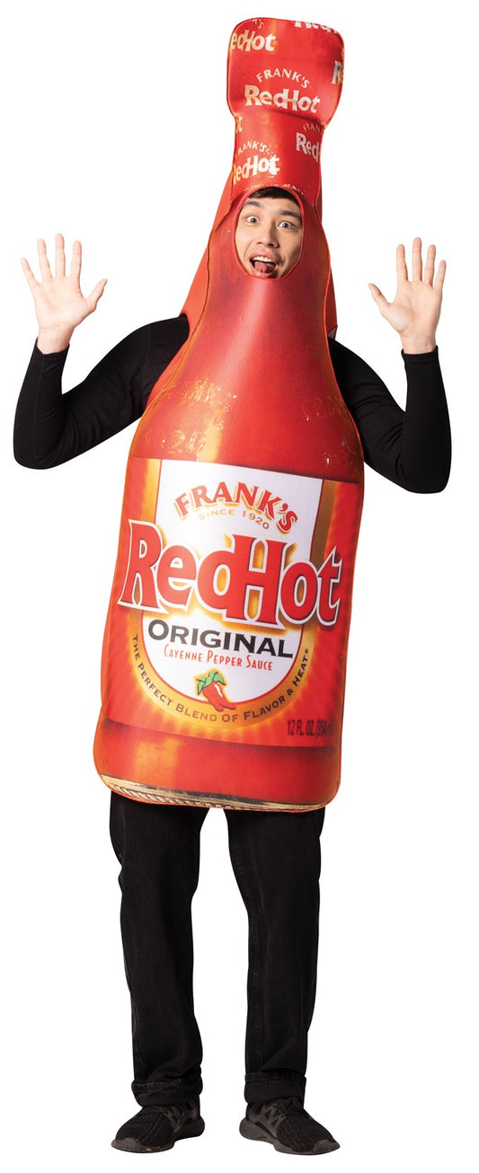 Frank's Red Hot Bottle Halloween Costume, Adult One Size