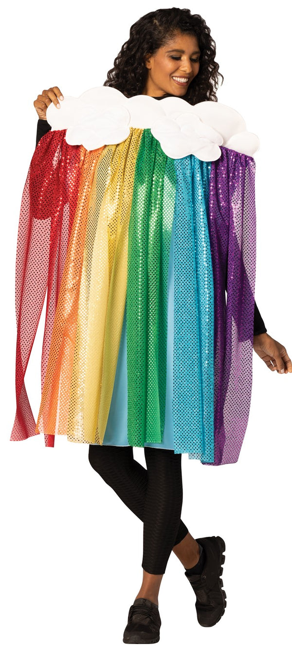 Rainbow with Rain Cloud Costume, Adult One Size