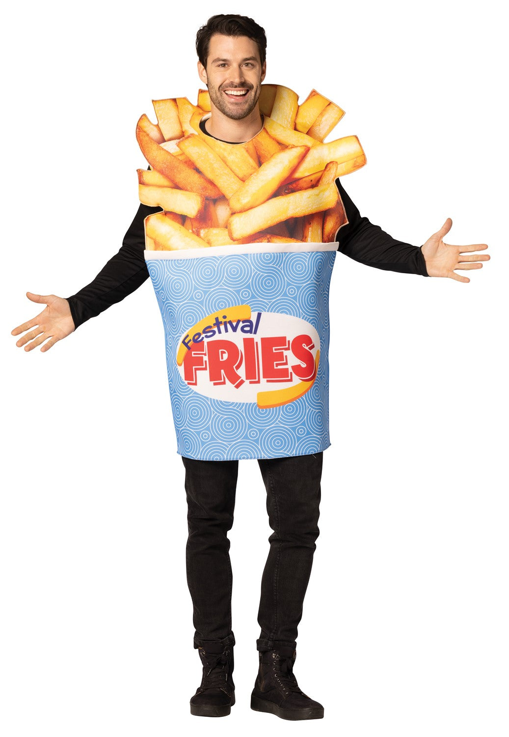 Festival Fries Bucket Halloween Costume, Adult One Size