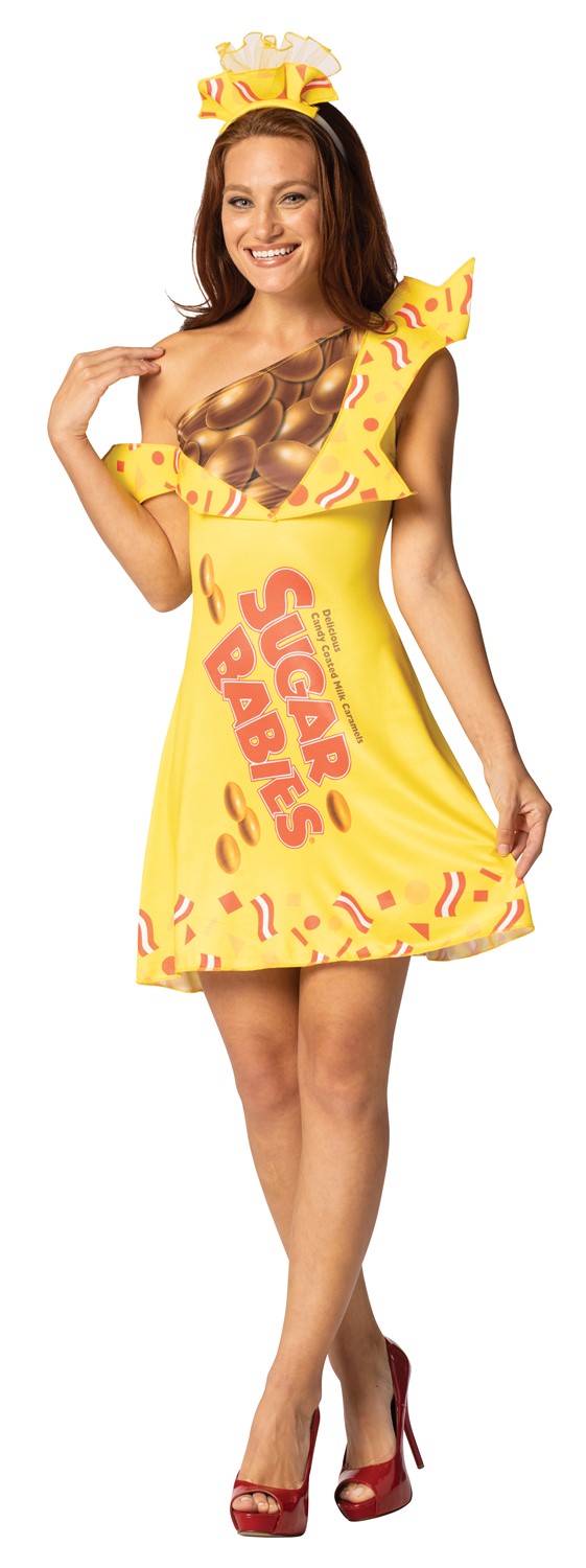 Sugar Babies Dress Halloween Costume, Women's Size M-L (8-14)