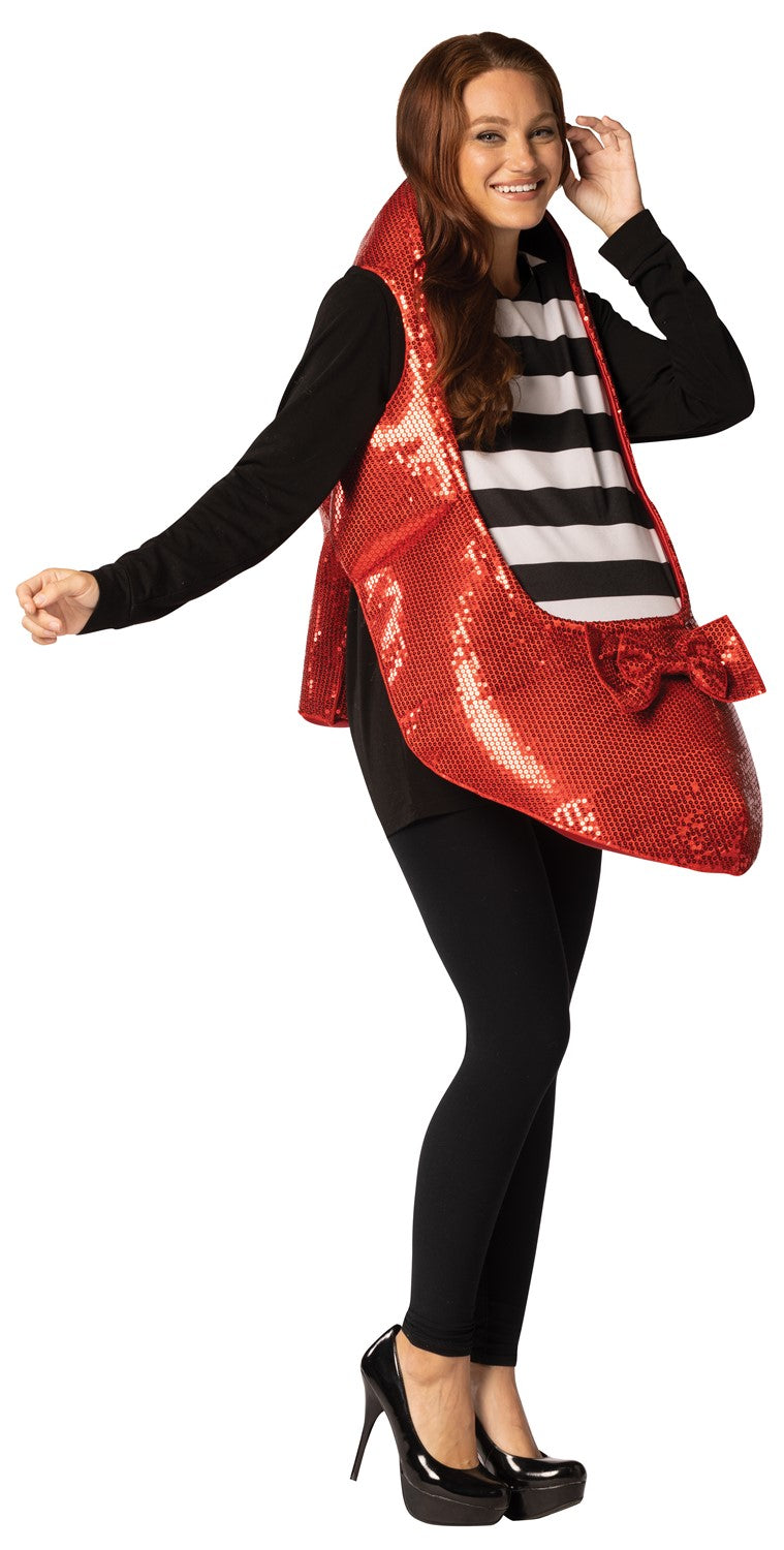 Ruby Slipper Shoe Halloween Costume, Adult One Size
