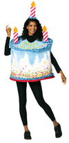 Happy Birthday Confetti Cake with Candles Party Halloween Costume, Adult