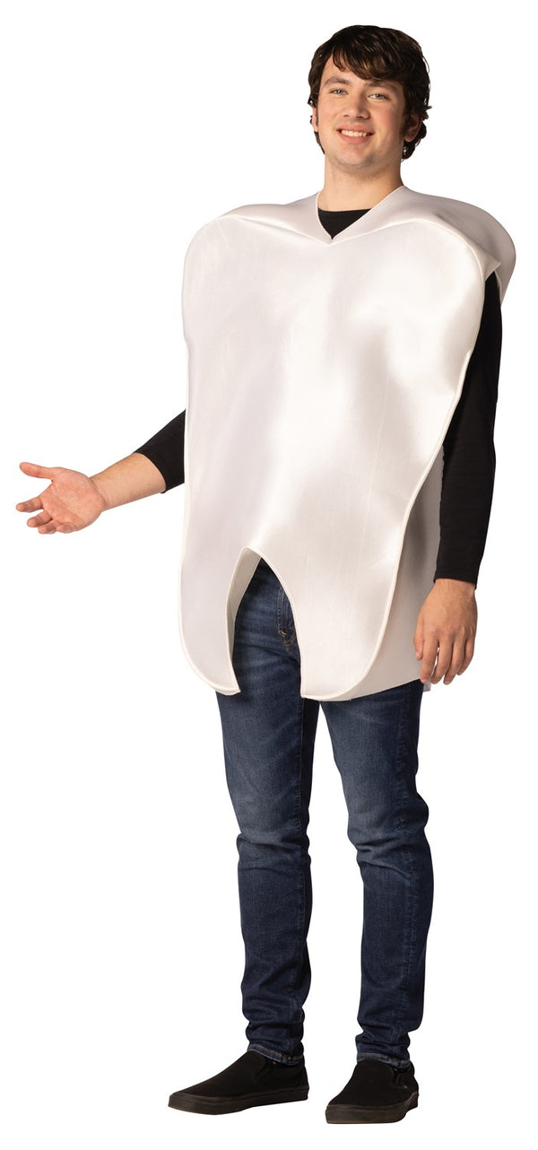 Tooth Halloween Costume, Adult One Size