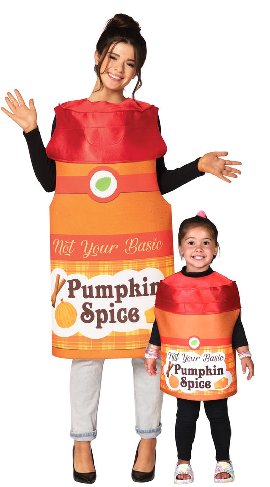 Pumpkin Pair Pumpkin Spice Adult & Child 3-6 Combo Halloween Costume Set