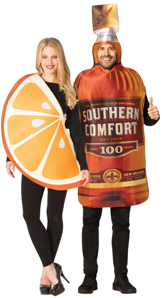 Southern Comfort & Orange Slice Couples Halloween Costume, Adult One Size