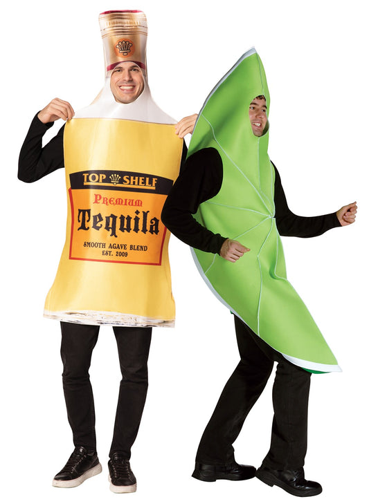 Tequila Bottle & Lime Couple Costume, Adult One Size
