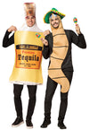 Tequila Bottle & Tequila Worm Couples Costume, Adult One Size