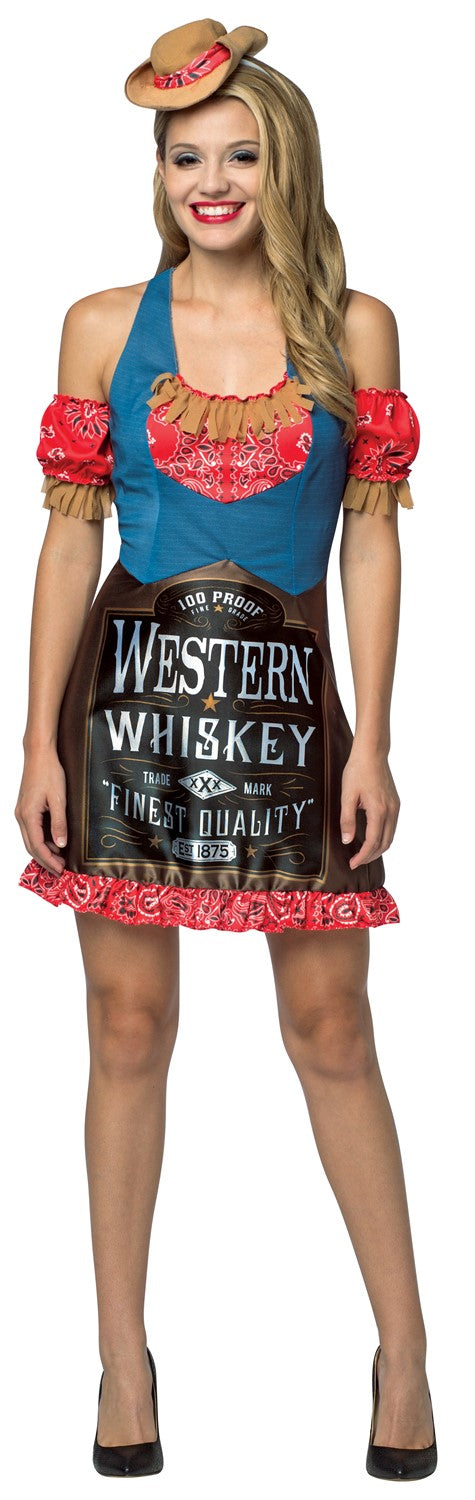 Whiskey Dress Halloween Costume, Women's Size M-L (8-10)
