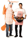 Grill Master & Shrimp Halloween Couples Costume Set, Adult One Size