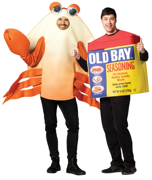 Old Bay Seasoning & Bay Crab Halloween Couples Costume Set, Adult One Size