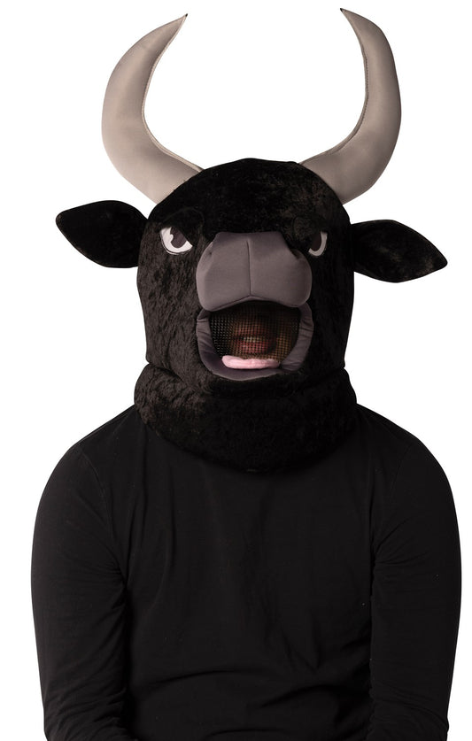 Bull Head Mascot Head Costume, Adult One Size