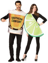 Southern Comfort Shot Glass and Lime Slice Couple Costume, Adult One Size