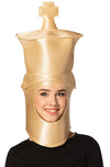 Ultimate Deluxe Beige King Chess Headpiece Mask, Adult One Size