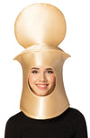 Ultimate Deluxe Beige Pawn Chess Headpiece Mask, Adult One Size