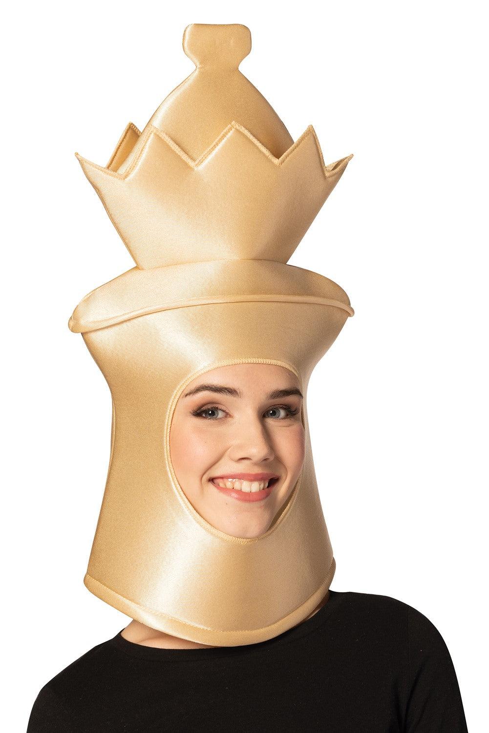 Ultimate Deluxe Beige Queen Chess Headpiece Mask, Adult One Size