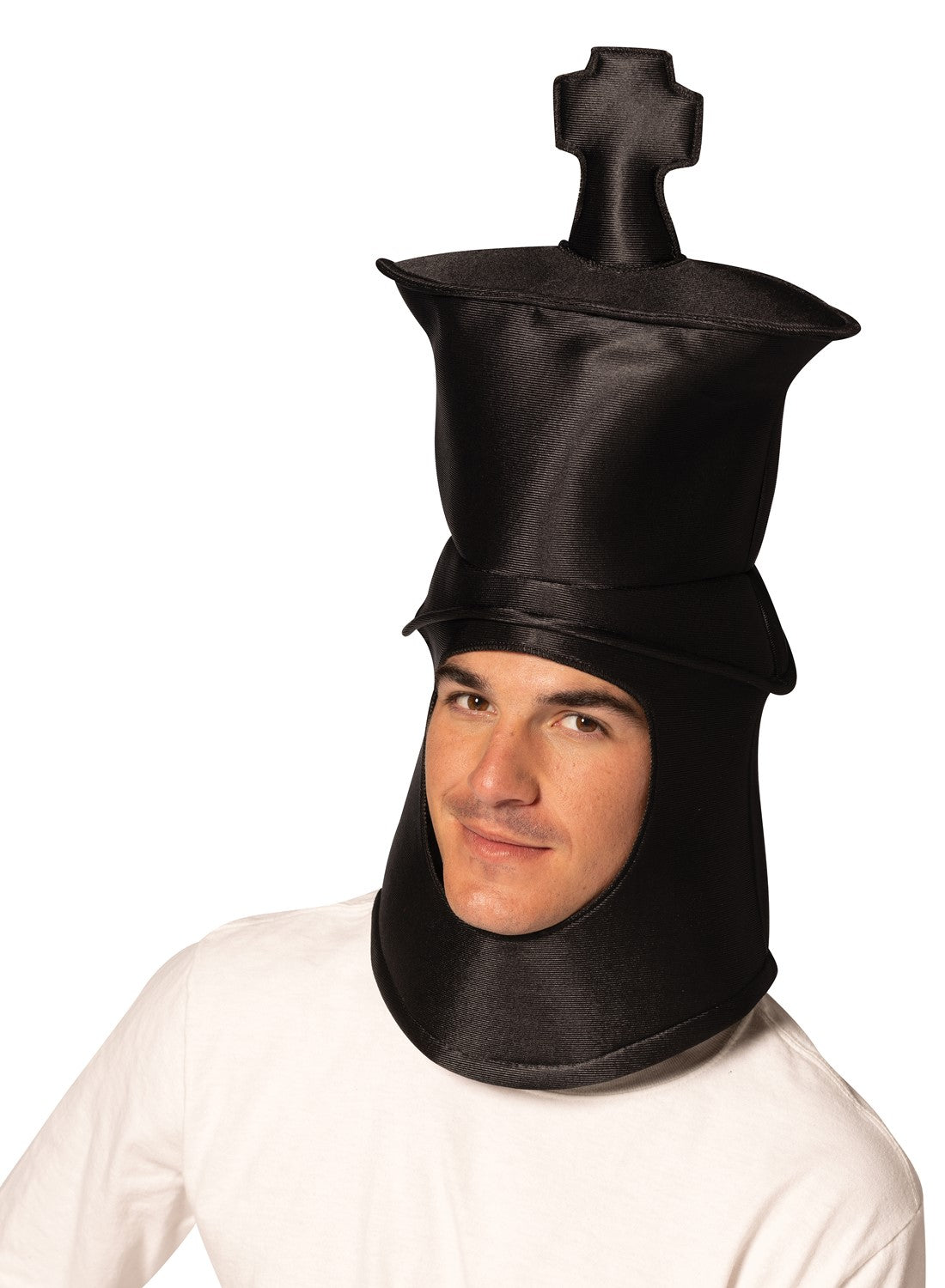 Ultimate Deluxe Black King Chess Headpiece Mask, Adult One Size