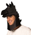 Ultimate Deluxe Black Knight Chess Headpiece Mask, Adult One Size