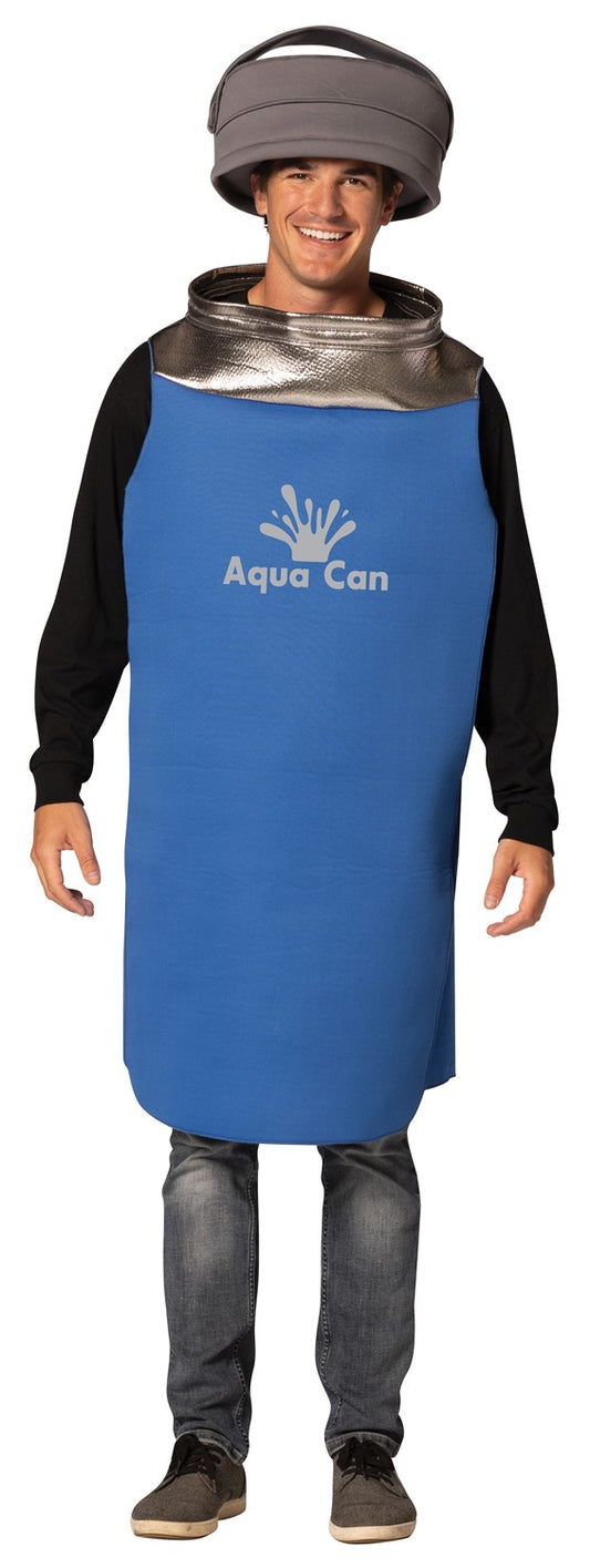 Aqua Can Water Bottle Halloween Costume, Adult One Size