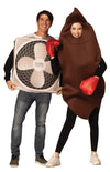 Shit Hits the Fan Couple Halloween Costume, Adult One Size