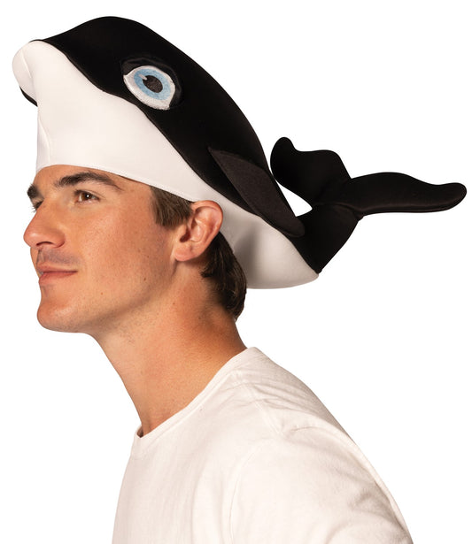 Whale Orca Hat Halloween Costume, Adult One Size