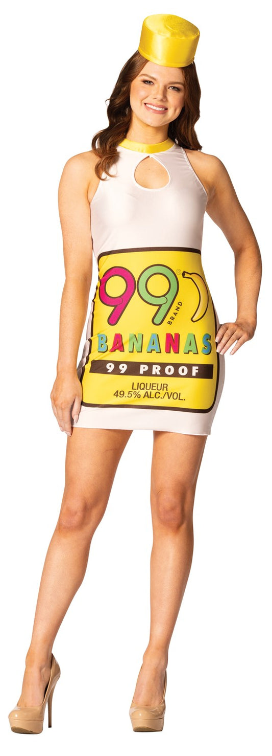 99 Banana Dress Costume, Women's Size 2-8