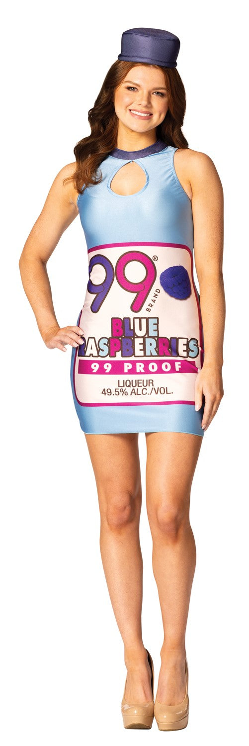 99 Blue Raspberry Dress Costume, Women's Size 2-8