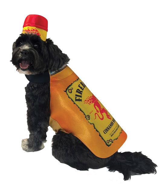 Fireball Bottle Dog Halloween Costume, Size Small - Medium