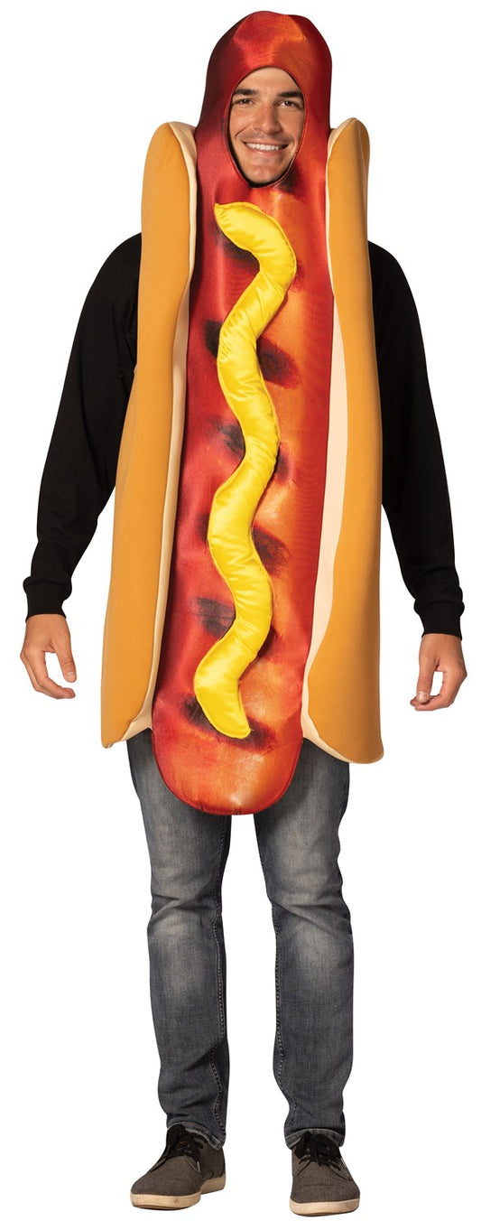Hot Dog Grilled in Bun Ultimate Halloween Costume, Adult One Size