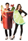 Spicy Tomato Juice Cocktail & Lime Couple Costume, Adult One Size