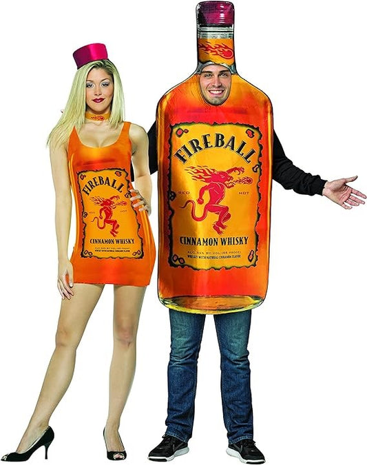 Fireball Bottle & Fireball Tank Dress, Adult One Size & Women's Size 4-8
