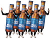 Bud Light Beer Bottle 6 Pack Group Costume, Adult One Size