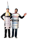 Syringe Needle & Antiviral Vaccine Bottle Couples Costume, Adult One Size