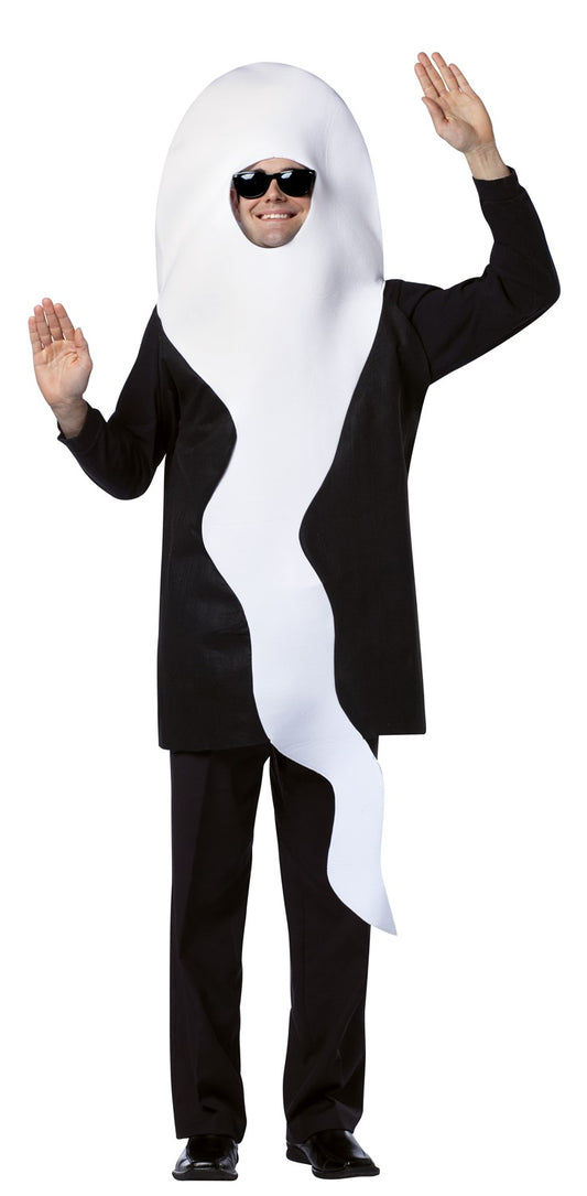 Men's Sperm Halloween Costume, Adult One Size