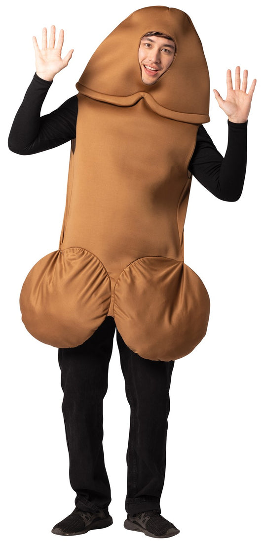 Penis Brown Halloween Costume, Adult One Size