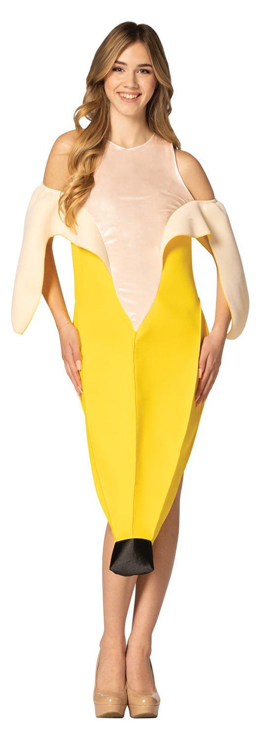 Banana Peeled Dress Halloween Costume, Women's Size 2-8