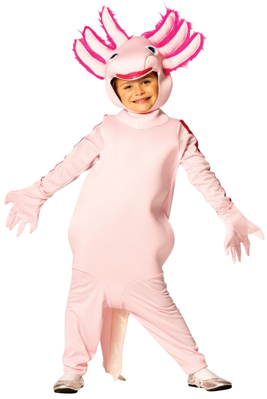 Axolotl Fish Kids Halloween Costume, Child Size 3-6
