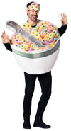Bowl of Cereal w. Spoon Halloween Costume, Adult One Size