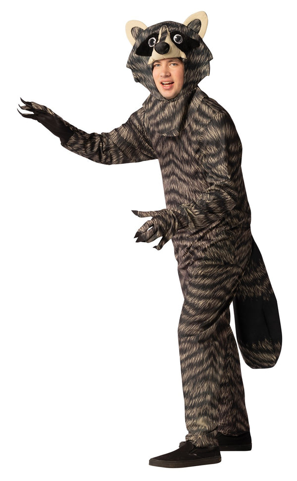 Racoon Halloween Costume, Adult One Size