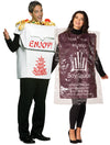 Chinese Food Takeout & Soy Sauce Couple Halloween Costume, Adult One Size