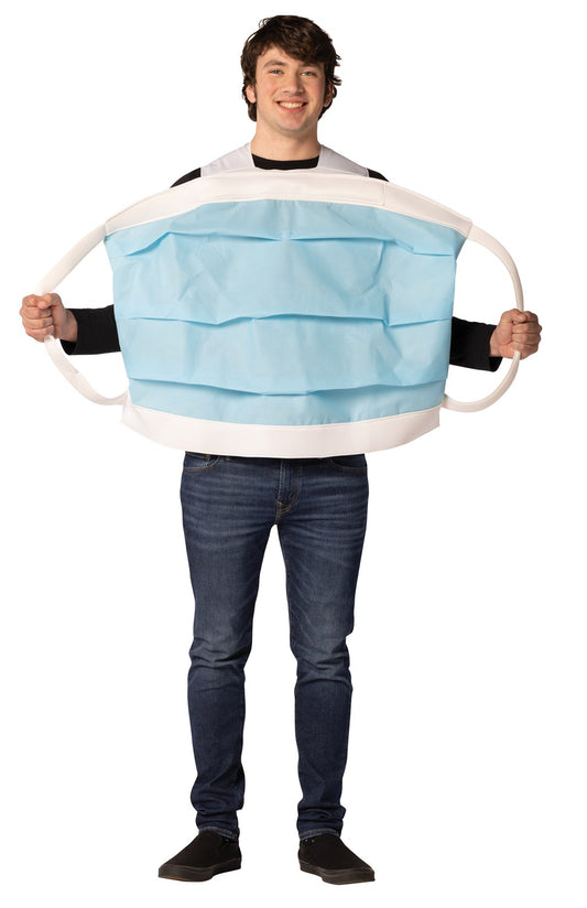 Disposable Face Mask Halloween Costume, Adult One Size