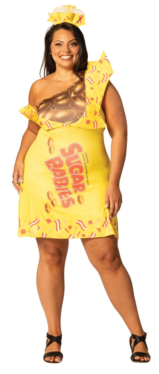 Sugar Babies Dress Halloween Costume, Women's Size L-LXL (14-16)