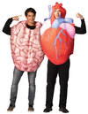 Heart & Brain Couple Halloween Costume, Adult One Size