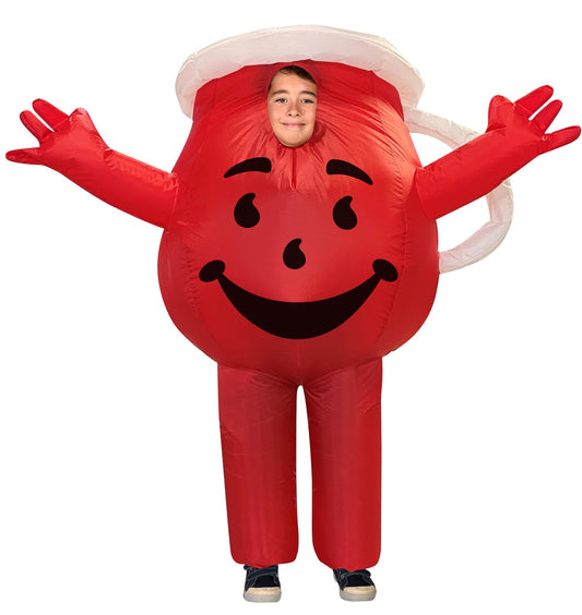 INFLATABLE Kool Aid Guys Kids Halloween Costume, Child Size 7-10