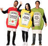 Heinz 3 Pack Ketchup, Mustard & Relish Group Halloween Costume, Adult One Size