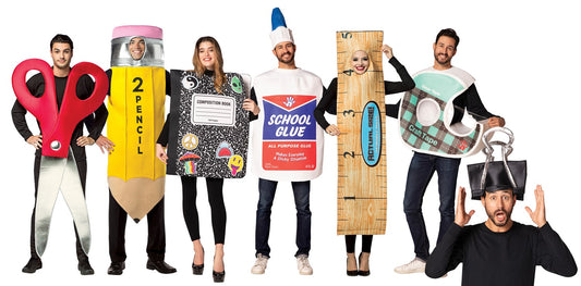 Teacher's School Supplies 7 Pack Group Costume, Adult One Size