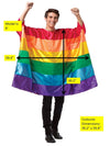 Rainbow Flag Pride Tunic Costume, Adult One Size